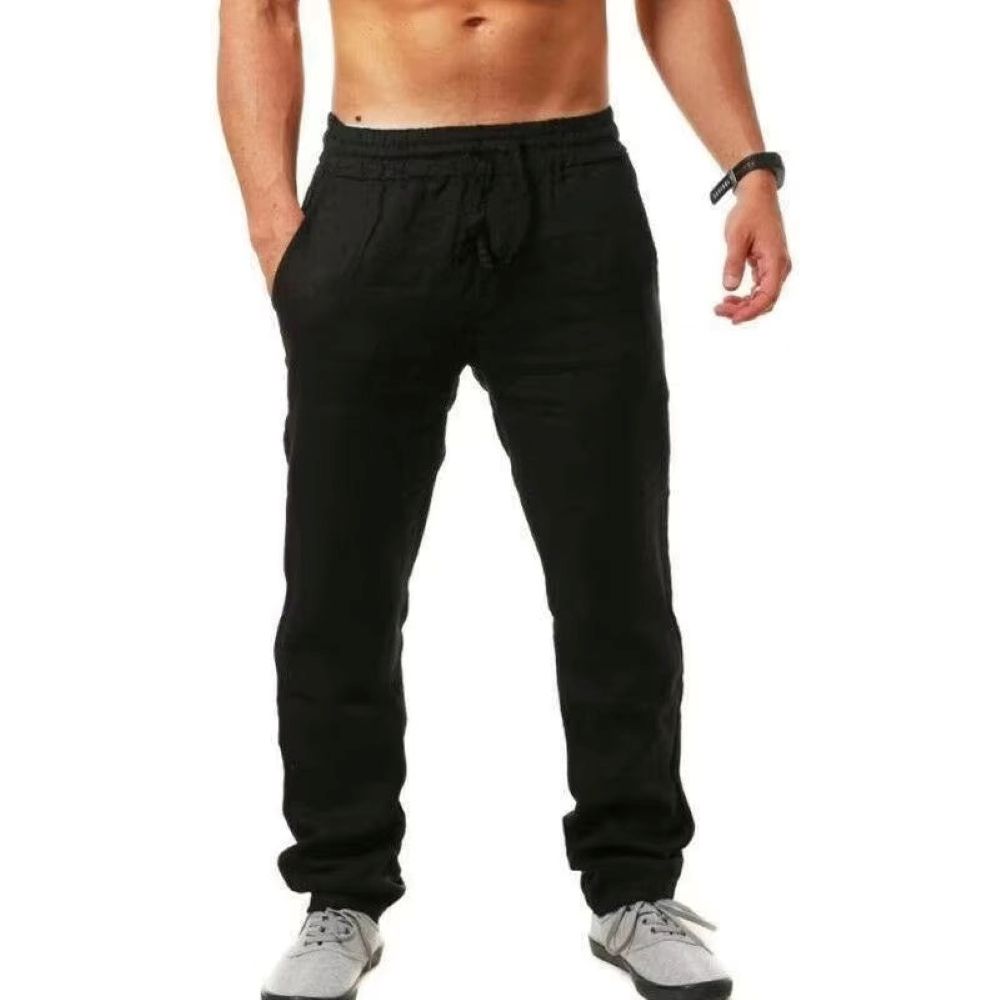 Men’s Cotton Linen Baggy Pants – Comfortable Casual Trousers