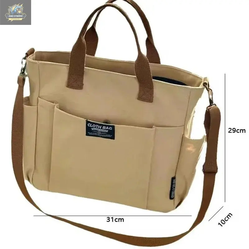 Urban Minimalist Women’s Large Capacity Canvas Tote Bag – Casual Shoulder, Crossbody & Handbag for College, Work, Travel & Daily Use