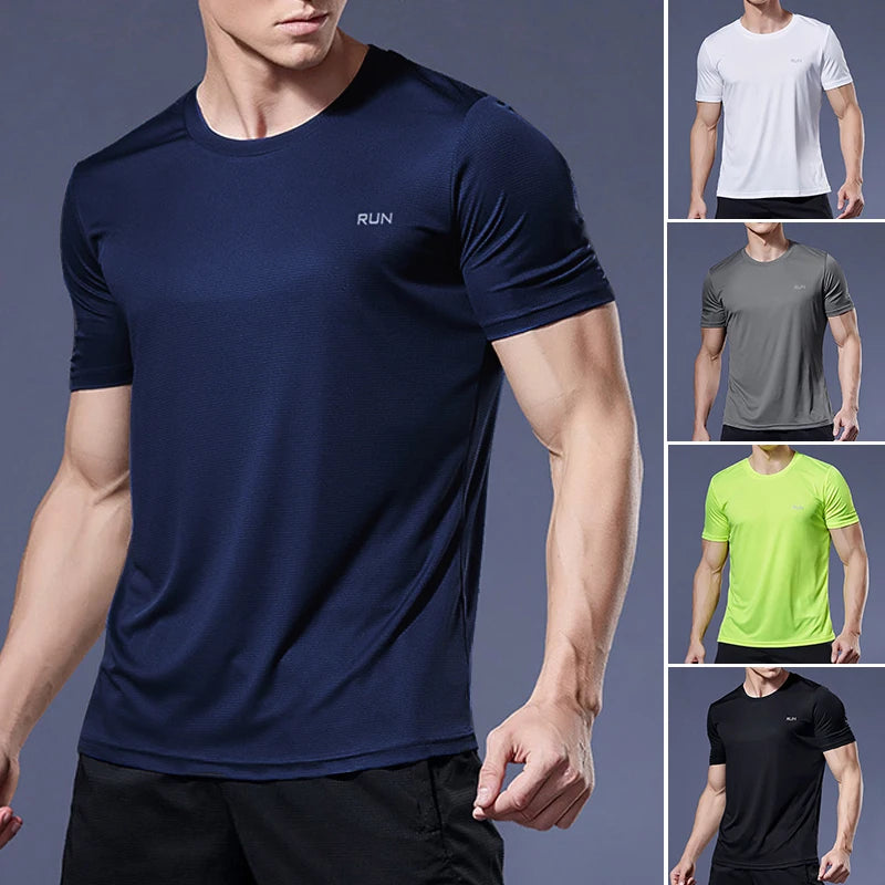 Men’s Sports Jersey – Running Shirt, Quick-Dry Jogging T-Shirt for Fitness, Gym, and More