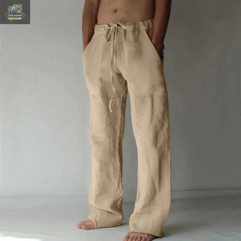 Ropa Hombre Baggy Pants Men'S Cotton Linen Casual Pants Breathable Trousers Fitness Streetwear Clothing Jogging Autumn Summer