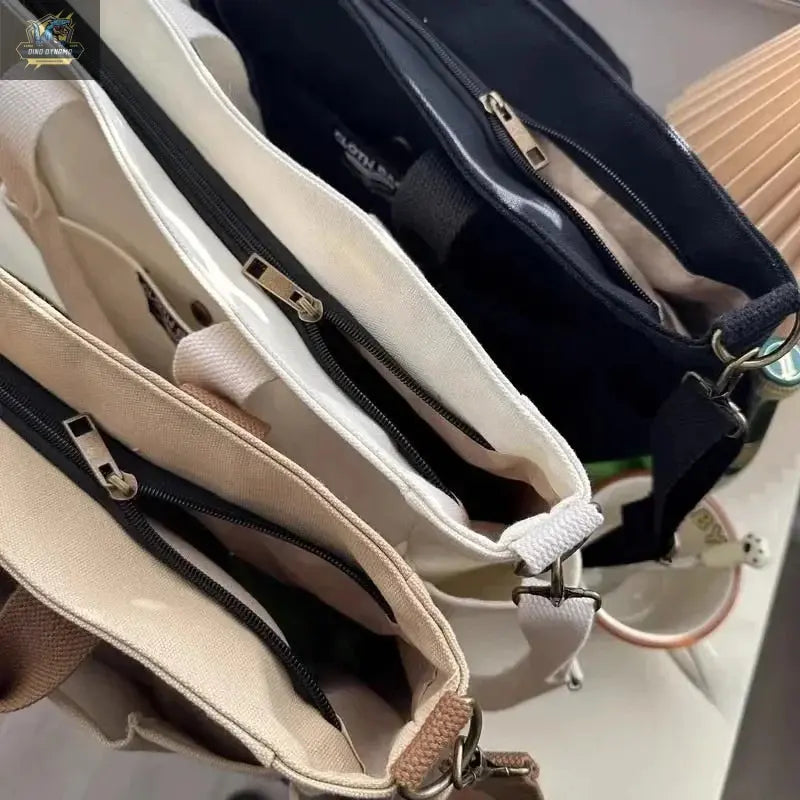 Urban Minimalist Women’s Large Capacity Canvas Tote Bag – Casual Shoulder, Crossbody & Handbag for College, Work, Travel & Daily Use