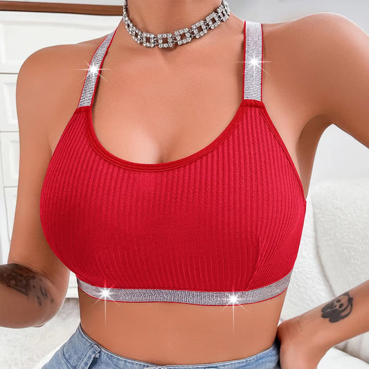 Sexy Ribbed Sportswear Fitness Women Underwear Yoga Tanks Top Backless Lingerie Lady Bras Comfortable Push up Chic Bralette